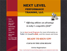 Tablet Screenshot of nextlevelperformance.net